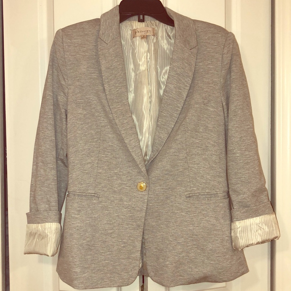 Philosophy cotton, jersey style blazer